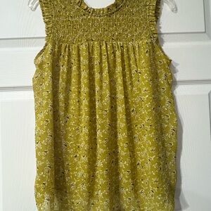 Rachel Zoe Mustard Floral Blouse